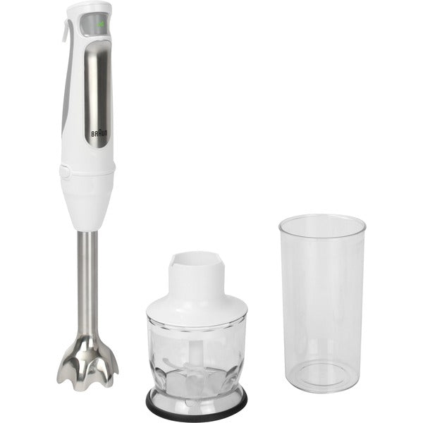 Braun Houshold MultiQuick 7 Stabmixer MQ 7020 (weiß, 1.000 Watt, mit Zerkleinerer)