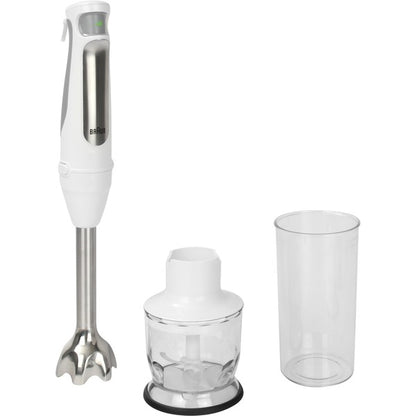 Braun Houshold MultiQuick 7 Stabmixer MQ 7020 (weiß, 1.000 Watt, mit Zerkleinerer)