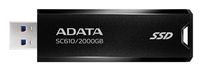 ADATA SC610 εξωτερικός αποθηκευτικός δίσκος USB 2 TB USB Τύπος-A 3.2 Γενιά 2 (3.1 Γενιά 2) Μαύρο