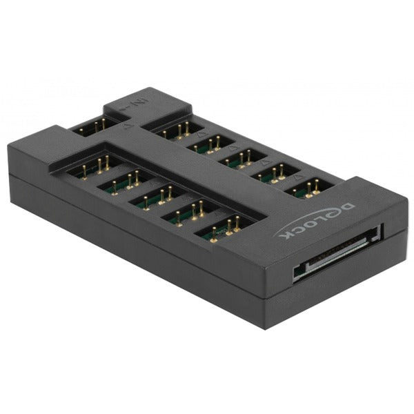 DeLOCK RGB Hub für ARGB LEDs (10 Ports, Schwarz)