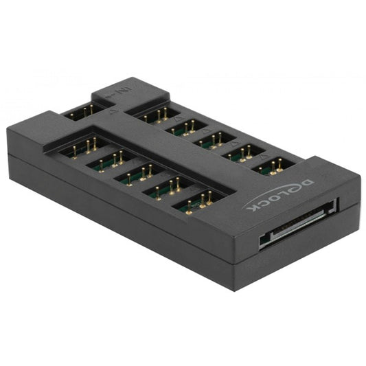 DeLOCK RGB Hub für ARGB LEDs (10 Ports, Schwarz)
