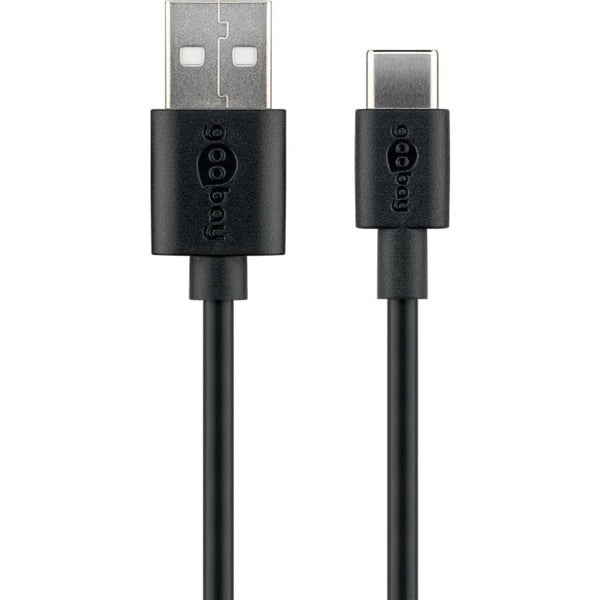 USB 2.0 Καλώδιο, USB-A > USB-C (μαύρο, 1 μέτρο)