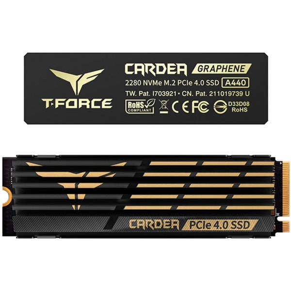 CARDEA A440 2 TB SSD (Μαύρο/Χρυσό, PCIe 4.0 x4, NVMe 1.4, M.2 2280)