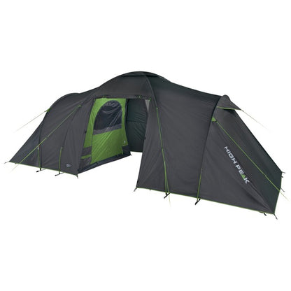 High Peak Kuppelzelt Como 4.0 (dunkelgrau/grün, mit 2 Schlafräumen)