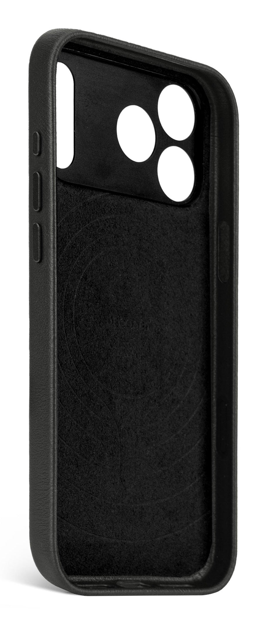 Decoded Black Leather Backcover for iPhone 17 Pro Max