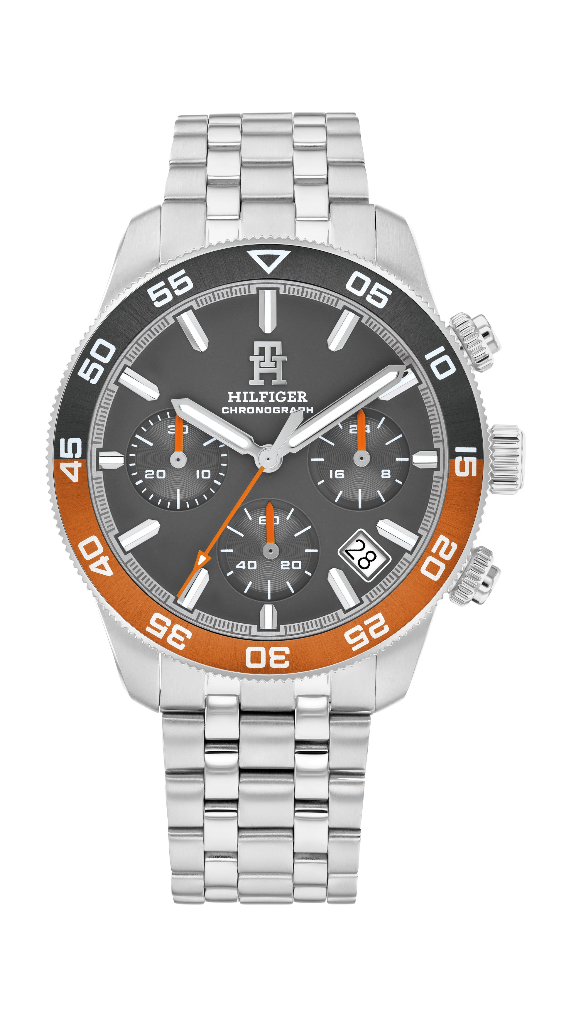 Tommy Hilfiger Men's Watch 1792186, 41mm, Grey Stainless Steel