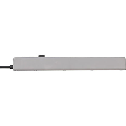 Brennenstuhl Steckdosenleiste 5-fach (grau/schwarz, 1,5 Meter, 2x USB-A, 1x USB-C Power Delivery)
