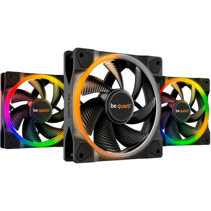 Be quiet Light Wings PWM 120 mm Triple Pack (schwarz, 3er Pack, inkl. ARGB-Hub, 120 mm)