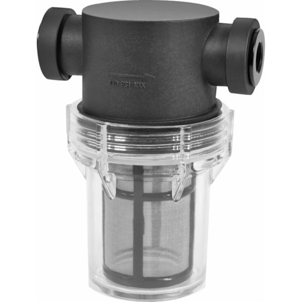 Alphacool ES Big Inline Partikelfilter 2x G1/4" IG/IG (schwarz/transparent, für den Kühlmittel-Kreislauf)