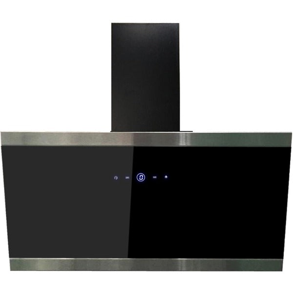Respekta CH 89090 S (schwarz/edelstahl, 90 cm)