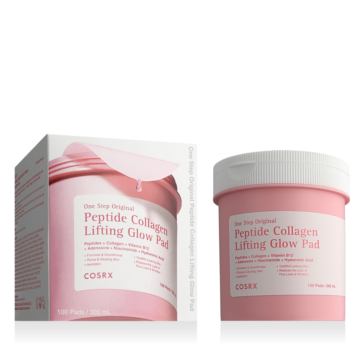 COSRX One Step Original Peptide Collagen Lifting Glow Pads 300 ml