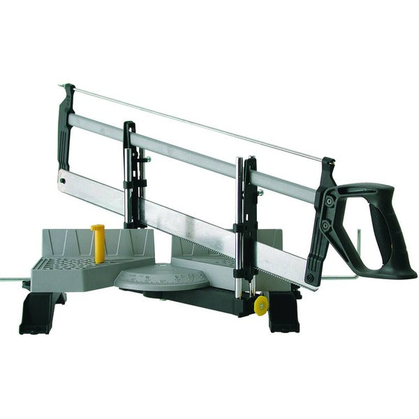 Stanley Metal Miter Box, 560mm, with Miter Saw (Gray)