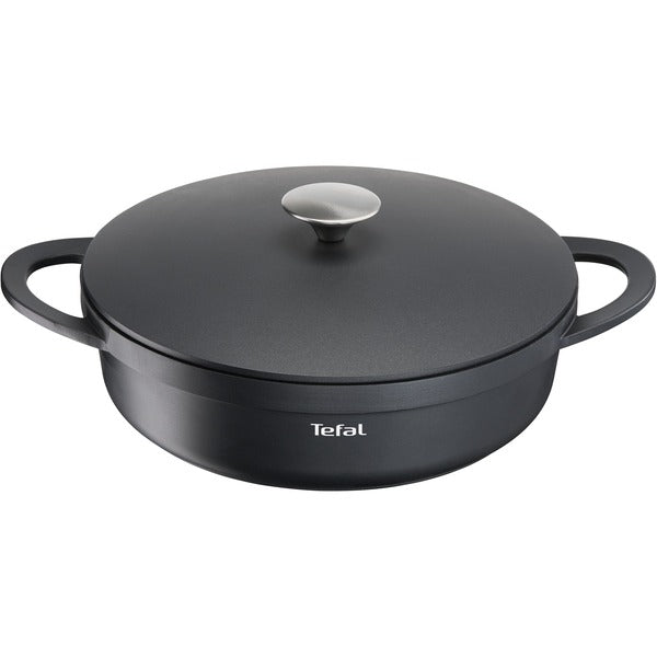 Tefal Servierpfanne Trattoria, Ø 28cm (schwarz, mit Deckel)
