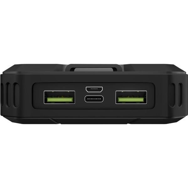 Goobay Outdoor Schnelllade-Powerbank 20.000 mAh mit Solar (schwarz, USB-C PD, QC 3.0)