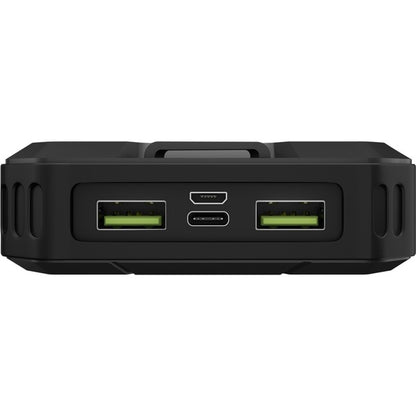 Goobay Outdoor Schnelllade-Powerbank 20.000 mAh mit Solar (schwarz, USB-C PD, QC 3.0)