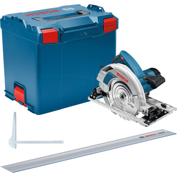 Bosch Power Tools Handheld Circular Saw GKS 85 G Professional (Blue, 2200 Watts, L-BOXX Case, FSN 1400 Guide Rail)