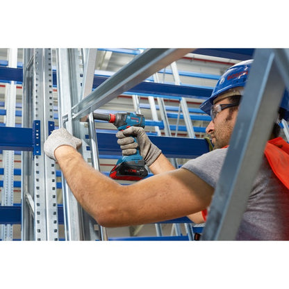 Bosch Powertools Akku-Schlagschrauber GDX 18V-200 Professional, 18Volt (blau/schwarz, 2x Li-Ion Akku ProCORE18V 4,0Ah, L-Case)