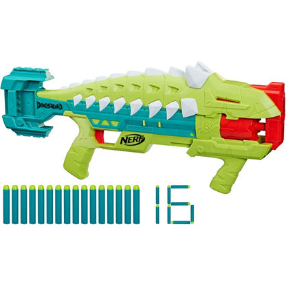 Nerf DinoSquad Armorstrike Nerf Gun (Ηλεκτρικό Πράσινο/Σκούρο Πράσινο)