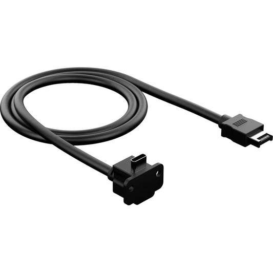 Fractal Design USB 3.2 Gen 2 Καλώδιο Μοντέλο E, 19 Πιν Στεφάνη > USB-C Στεφάνη (μαύρο, 1 μέτρο)