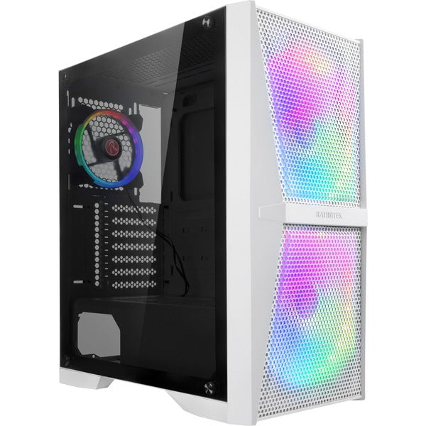 RAIJINTEK SILENOS MS PRO (λευκό, έκδοση με ARGB ανεμιστήρα, θερμομεταλλικό γυαλί)