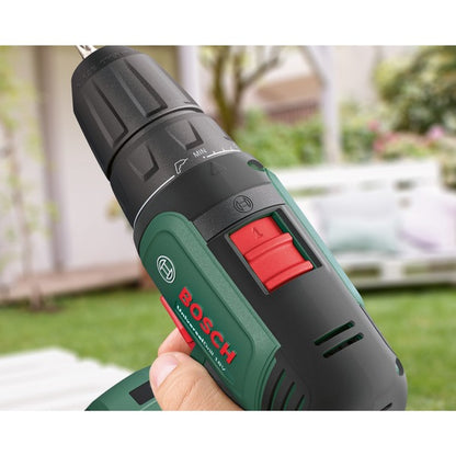 Bosch Powertools Akku-Bohrschrauber UniversalDrill 18V (grün/schwarz, Li-Ionen Akku 1,5Ah, Koffer, POWER FOR ALL ALLIANCE)