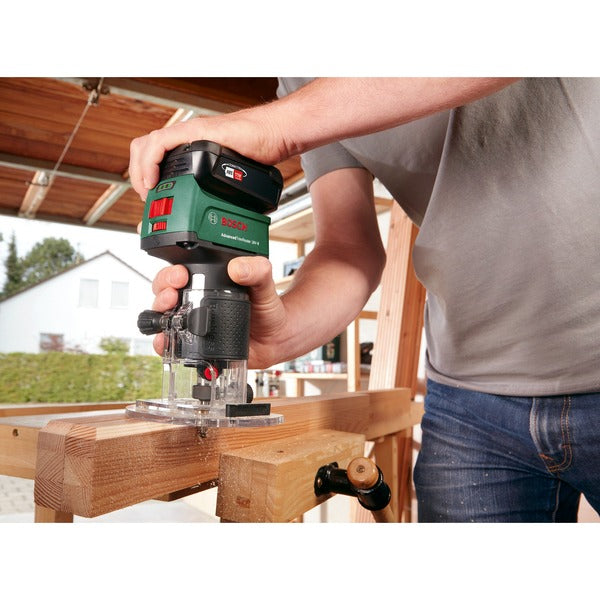 Bosch Powertools Akku-Oberfräse AdvancedTrimRouter 18V-8 (grün/schwarz, ohne Akku und Ladegerät, POWER FOR ALL ALLIANCE)