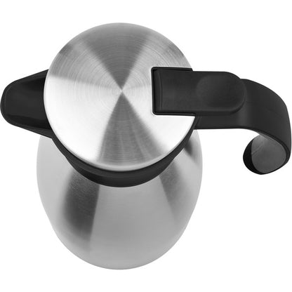 Emsa Isolierkanne SOFT GRIP, 1 Liter (edelstahl/schwarz, Quick Tip Verschluss)