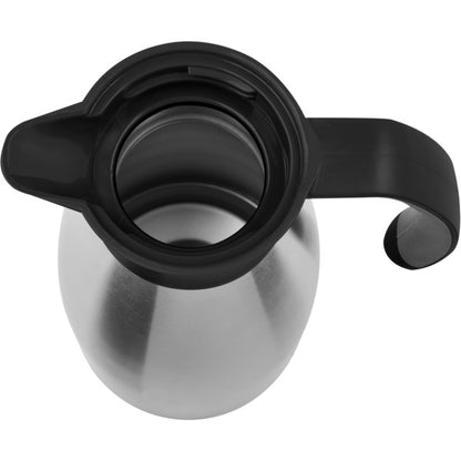 Emsa Isolierkanne SOFT GRIP, 1 Liter (edelstahl/schwarz, Quick Tip Verschluss)