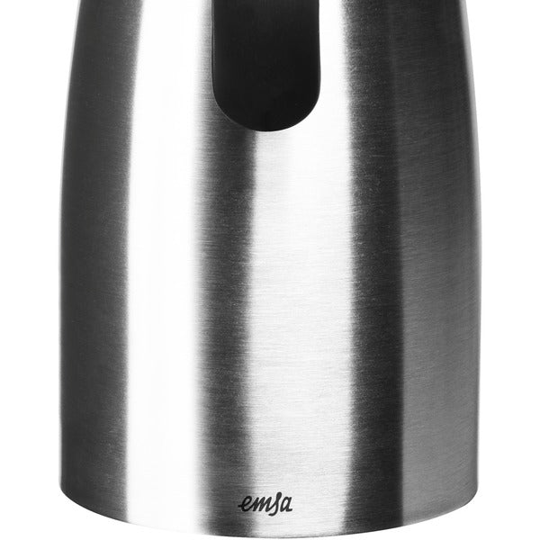 Emsa Isolierkanne SOFT GRIP, 1 Liter (edelstahl/schwarz, Quick Tip Verschluss)