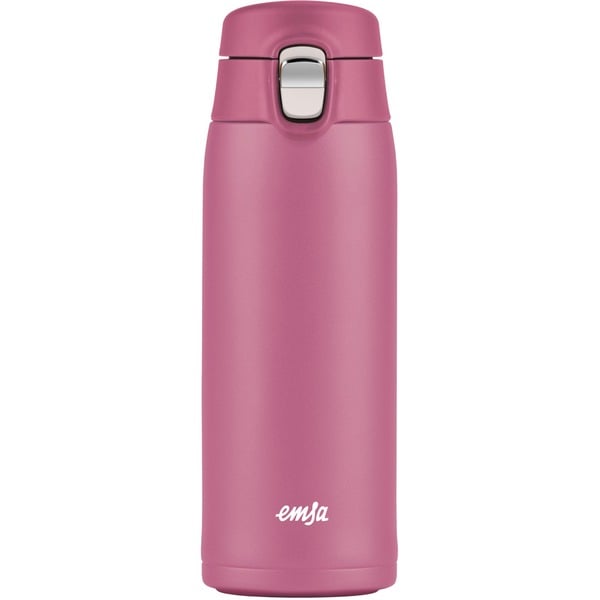 Emsa TRAVEL MUG ελαφρύ Thermobecher (ροζ, 0,4 Λίτρα, Flip-Deckel)