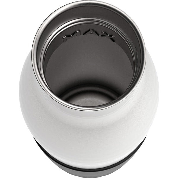 Emsa BLUDROP Sleeve Isoliertrinkflasche 0,7 Liter (schwarz, Edelstahl, Silikonmanschette)