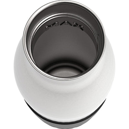Emsa BLUDROP Sleeve Isoliertrinkflasche 0,7 Liter (schwarz, Edelstahl, Silikonmanschette)