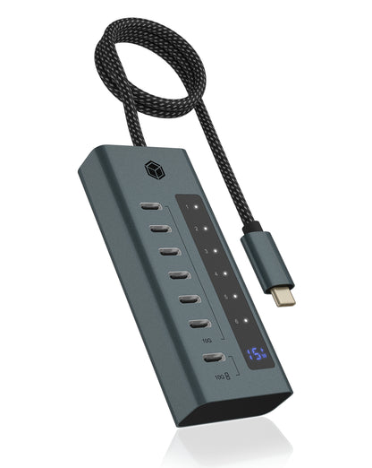 Hub  7-Port IcyBox Hub USB 3.2 Gen 2 Type-C retail