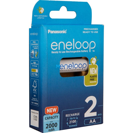 Panasonic Eneloop Akku Mignon AA 1,2V (2 Τεμάχια)