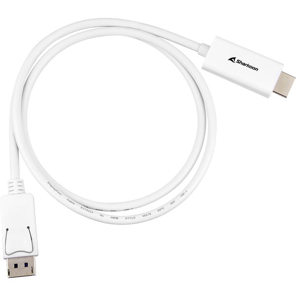 Adapterkabel Displayport 1.2 > HDMI 4K (1 Meter, Λευκό)