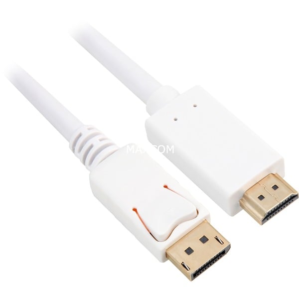 Adapterkabel Displayport 1.2 > HDMI 4K (3 Meter, Λευκό)