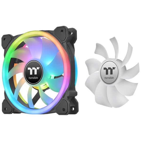 SWAFAN 14 RGB 140x140x25 (Μαύρο, 3τμχ, με Controller, 140 mm)