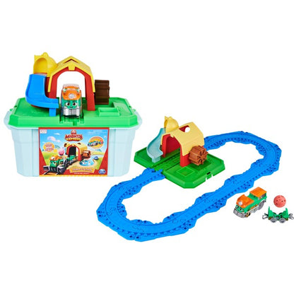 Mighty Express Farmbahnhof Spielset mit Farm-Frieda