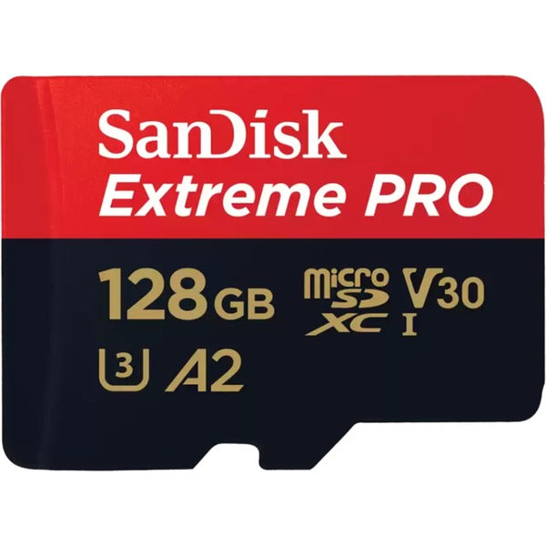 SanDisk Extreme PRO 128GB microSDXC Memory Card (UHS-I U3, Class 10, V30, A2)