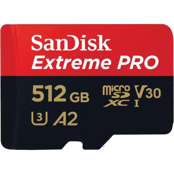 Sandisk Extreme PRO 512 GB microSDXC (UHS-I U3, Class 10, V30, A2)