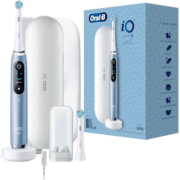 Oral-B Oral-B iO Series 9 Luxe Edition, Elektrische Zahnbürste (blau/weiß, Aqua Marine)