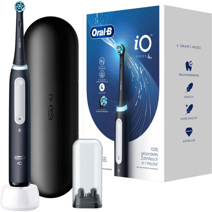 Oral-B Oral-B iO Series 4, Elektrische Zahnbürste (schwarz, Matt Black)