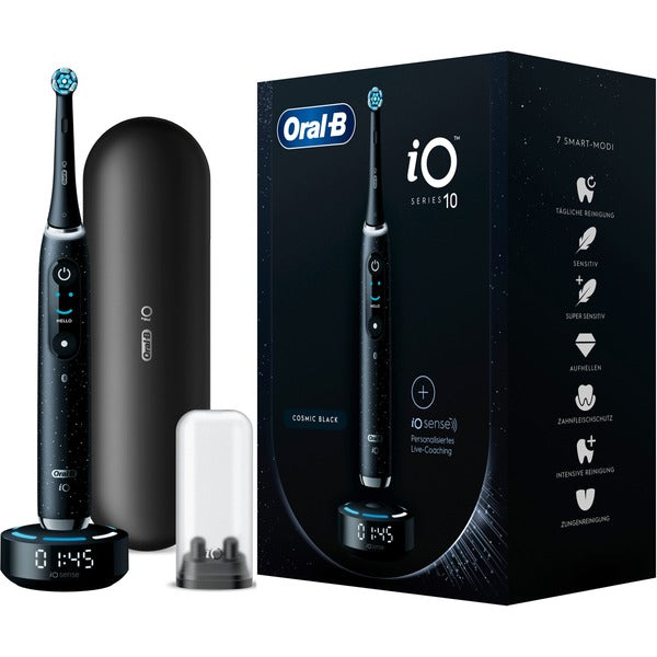 Oral-B iO Series 10 Electric Toothbrush (Black, Cosmic Black)