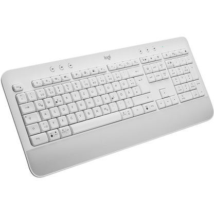Logitech Signature K650 (weiß, DE-Layout, Logi Bolt, Bluetooth, für Windows/macOS/Chrome OS/Linux/iPadOS/Android)