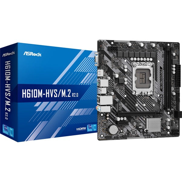 ASRock H610M-HVS/M.2 R2.0 Micro ATX Motherboard