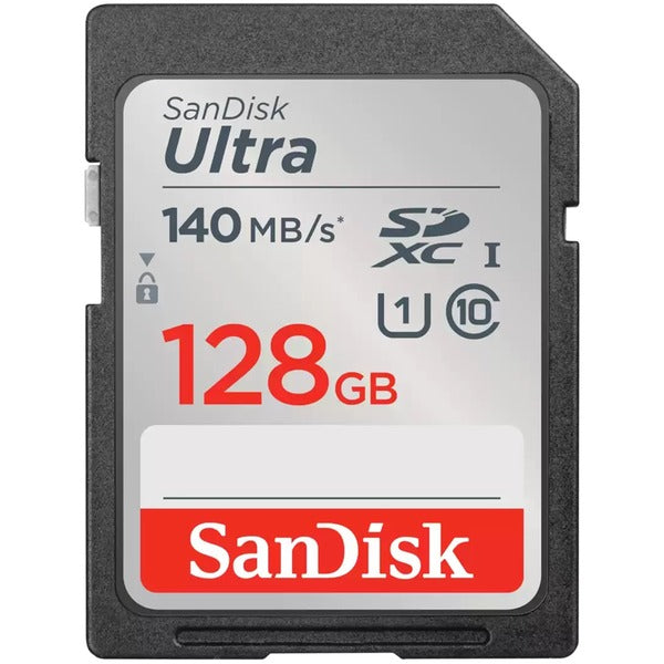 Sandisk Ultra Κάρτα Μνήμης 128GB SDXC (Μαύρο, UHS-I U1, Κατηγορία 10)