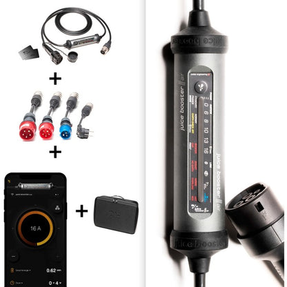 Juice Technology JUICE BOOSTER 3 air Country EU Traveller Set (anthrazit/schwarz, 1,4 - 11 kW, 3,1 Meter Kabel)