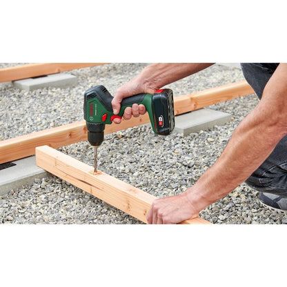 Bosch Powertools Akku-Bohrschrauber UniversalDrill 18V-60 (grün/schwarz, 2x Li-Ionen Akku 2,0Ah, Koffer, POWER FOR ALL ALLIANCE)