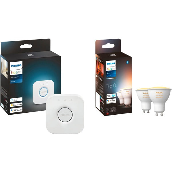 Philips Hue White Ambiance GU10 + Bridge (Doppelpack)