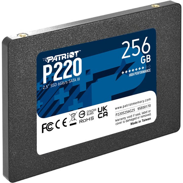 Patriot P220 256 GB SSD (Μαύρο, SATA III 6 Gb/s, 2,5")